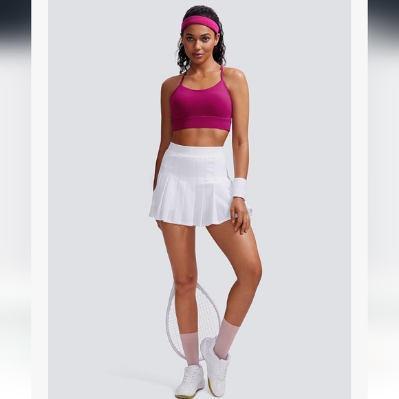 CRZ Yoga Super High Waist Butterluxe Magenta Purple Workout Set Both Medium - Picture 6 of 12